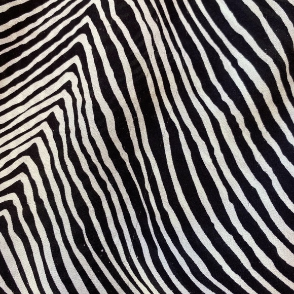 Parker Cold-Shoulder 100% Silk Mini Dress XS Black/White - Picture 15 of 16